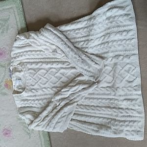 J Jill ivory cable chenille sweater 2x